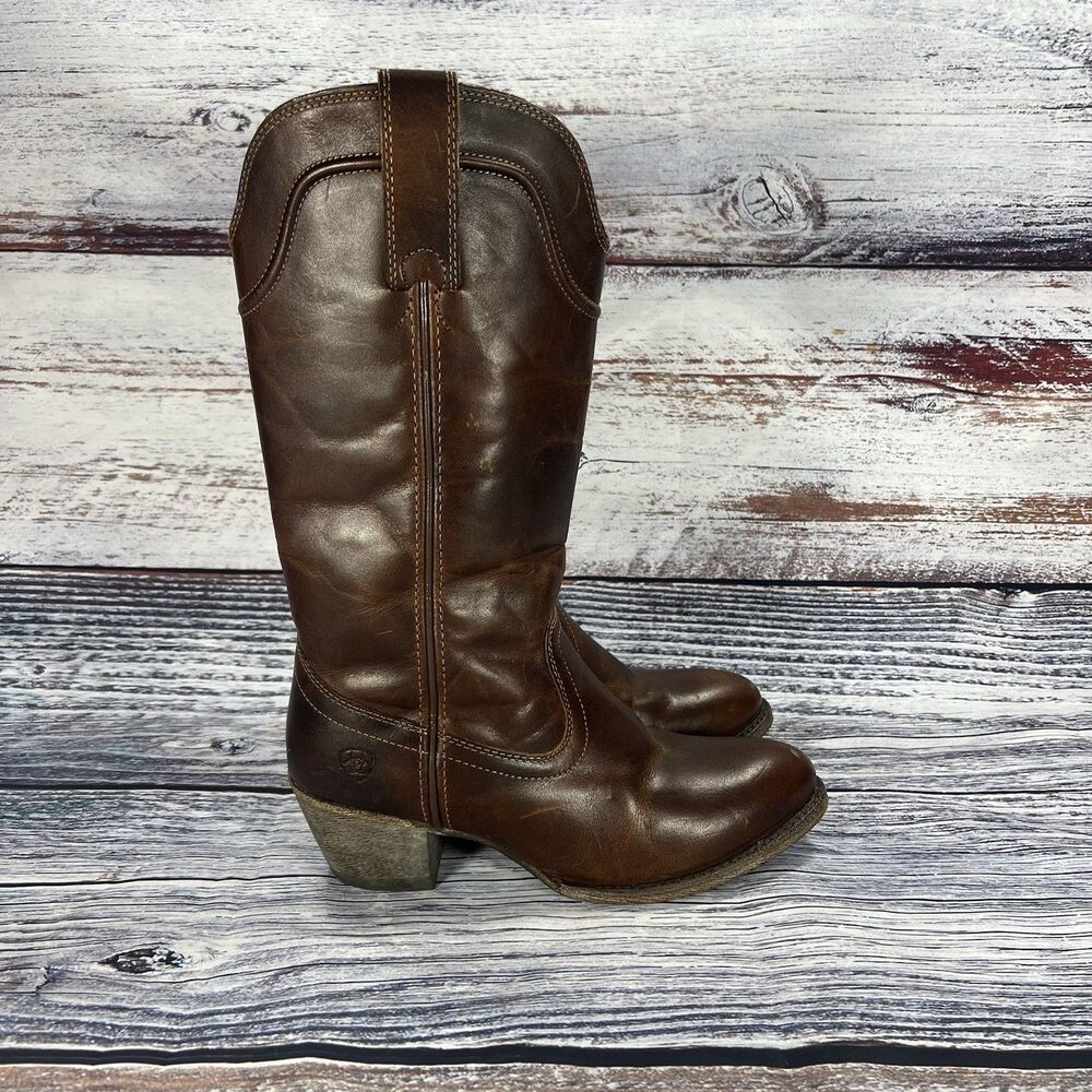 Ariat Bluebell Brown Leather Cowgirl Western Boots 10015341 Women’s Size 6.5